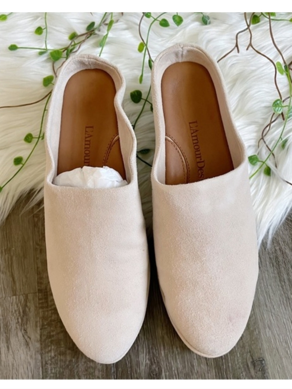 NEW | L'Amour Des Pieds | Taupe Bingwen Suede Mule - Picture 4 of 13